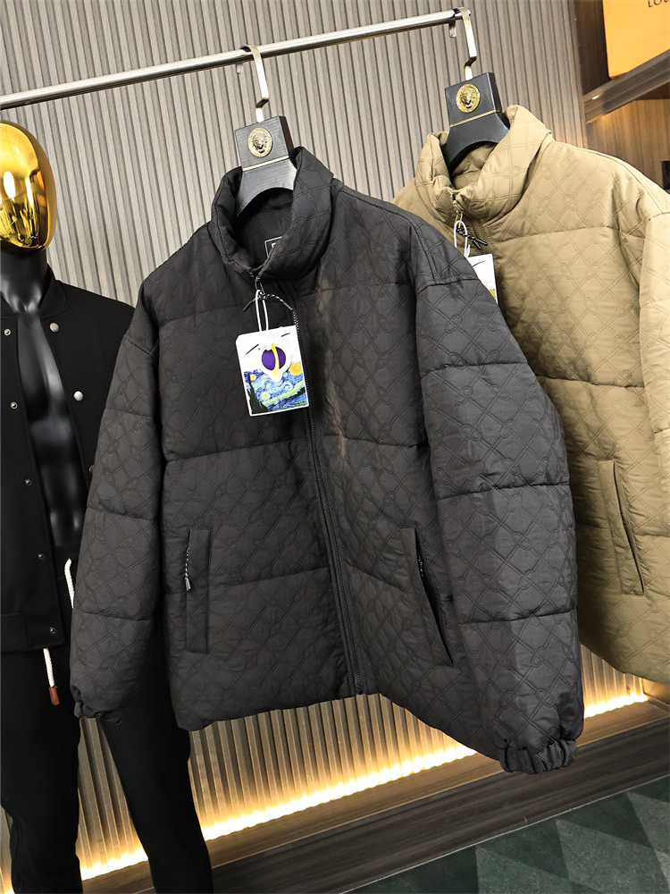 复古格纹提花！面包服！羽绒服