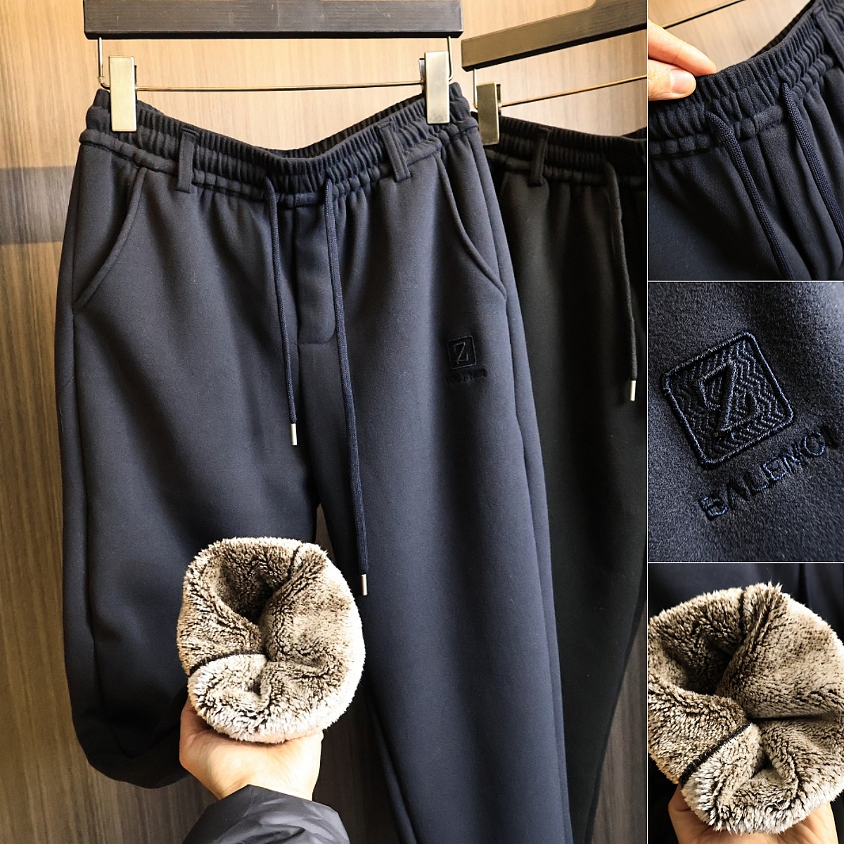 德绒+仿羊羔绒面料！休闲裤长裤