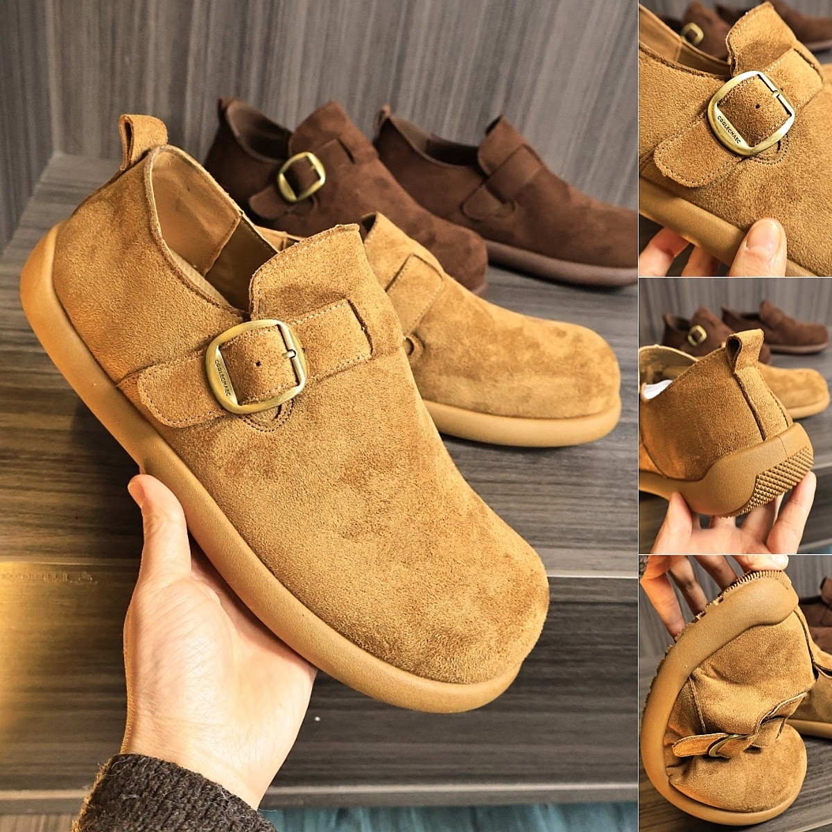 走老美单！高级反绒皮！秋冬男士轻便防滑一脚蹬复古百搭勃肯鞋超,流行男鞋,软木鞋/勃肯鞋,淘宝优惠券,粉丝福利购,淘宝优惠卷