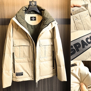 户外大牛货！蓬松度800+！秋冬男士撤柜百搭抗寒90绒工装羽绒服潮