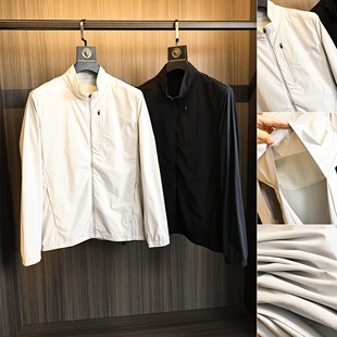 高尔夫系列+背部通风设计/2025年夏季男士轻量化速干立领夹克外套