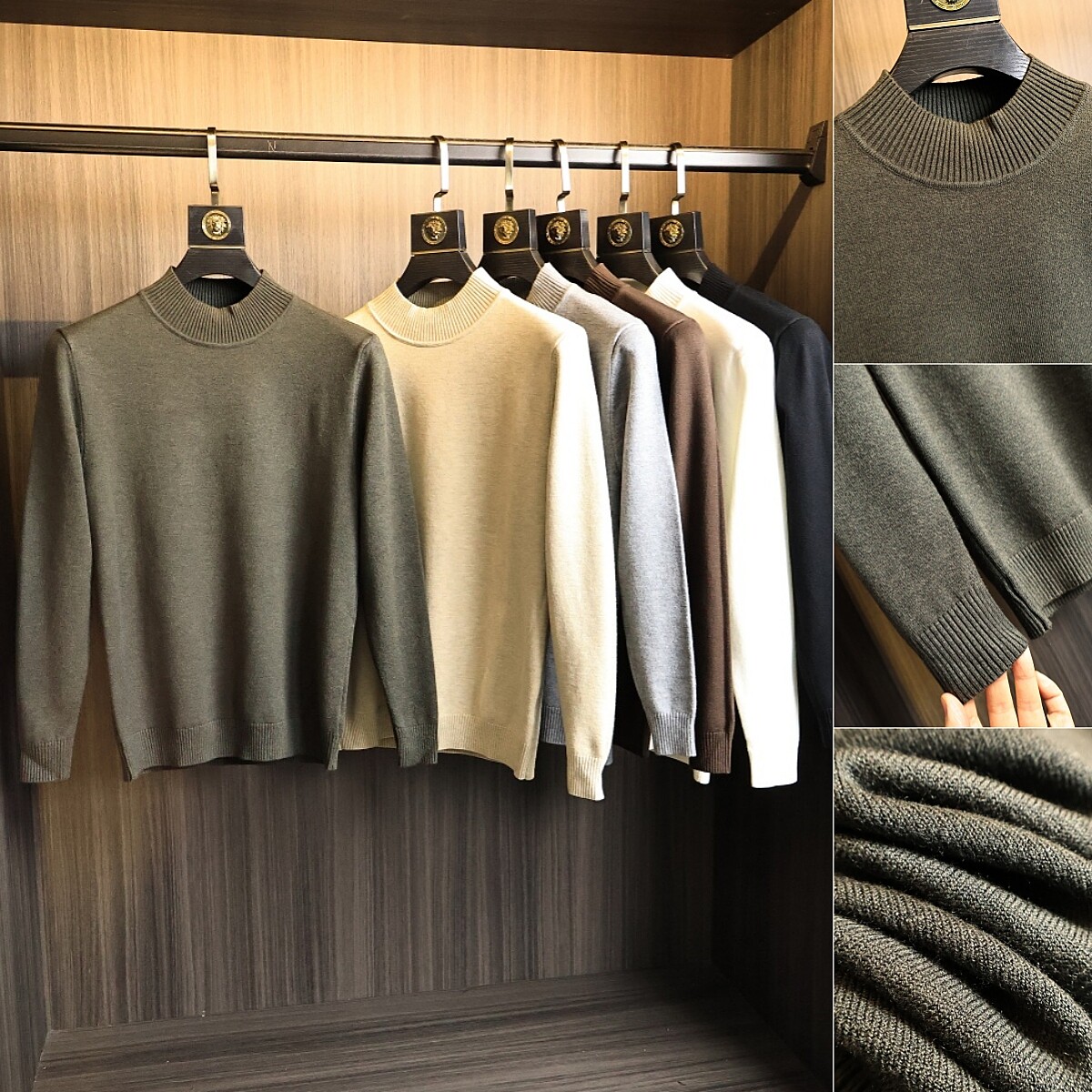 莱赛尔混纺~ODM公司订单！秋冬男士纯色半高领亲肤保暖针织衫毛衣,男装,针织衫/毛衣,淘宝优惠券,粉丝福利购,淘宝优惠卷