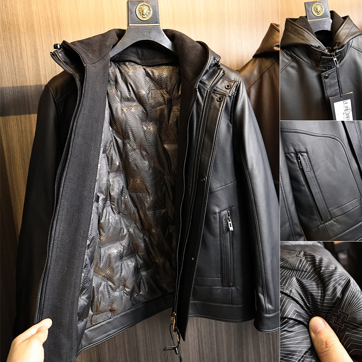 高端牛货！皮羽绒！羽绒服外套潮