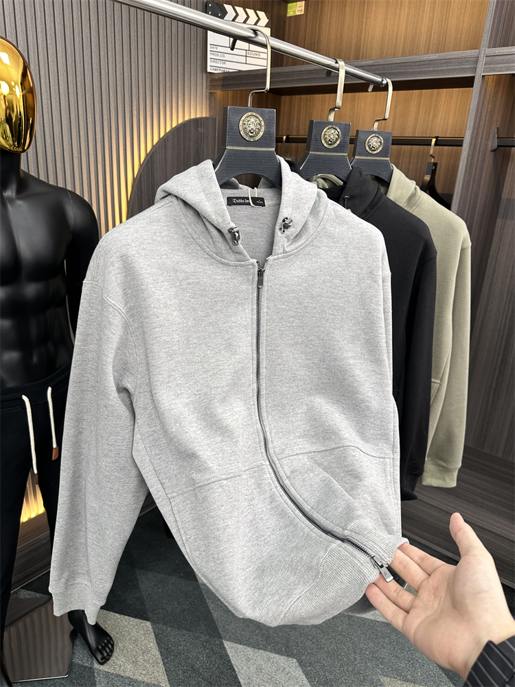 高货~珠地网眼休闲卫衣开衫