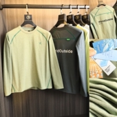 T恤衫 日系机能风 潮 男士 高弹力速干科技圆领长袖 吸湿透气 秋季