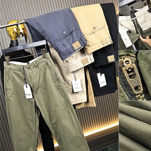 老美都在穿全棉洗水纱卡休闲裤