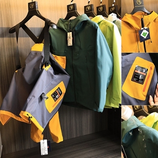 2025年春季 全压胶 户外运动冲锋衣夹克男 全天候防风防水 柜6k