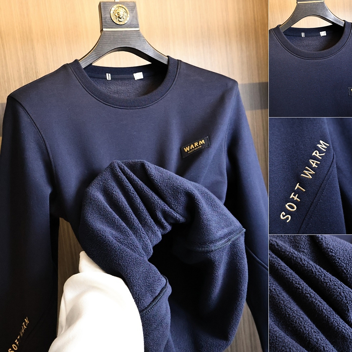 H家牛货~复合暖绒！长袖卫衣潮