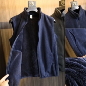 秋冬男士 珊瑚绒 户外外搭保暖立领马甲外套 摇粒绒 保暖效果出色