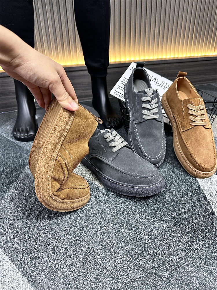 真皮牛反绒！英伦风复古！鞋子