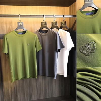 120S高支纺丝太牛！圆领短袖T恤