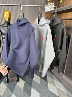 OZ廓版~日单！自留款~空气层面料！春季男士纯色宽松连帽休闲卫衣