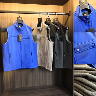 欧洲单！裁片立体剪裁复合摇粒绒软壳户外防风防水保暖马甲外套潮