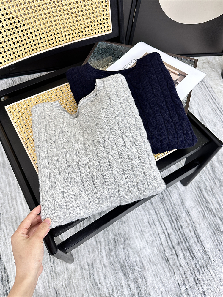 绵羊毛*麻花编制/毛衣