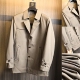 纯色百搭大翻领中长款 欧线高端成衣 男士 秋季 风衣外套 绅士法则