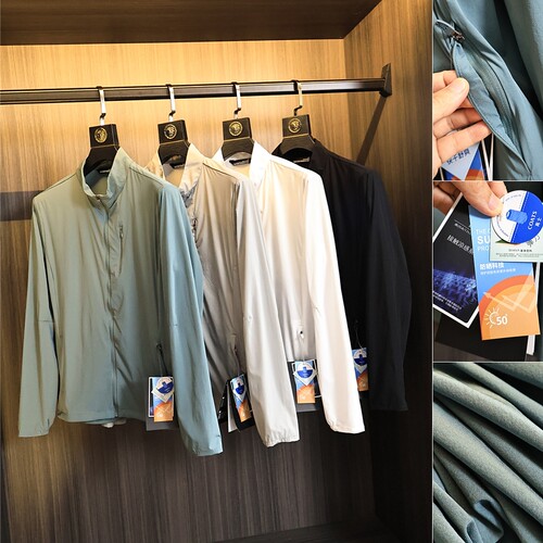 王炸主推！少量！柜2K+！24春夏新品 压胶口袋男士速干冰丝皮肤衣