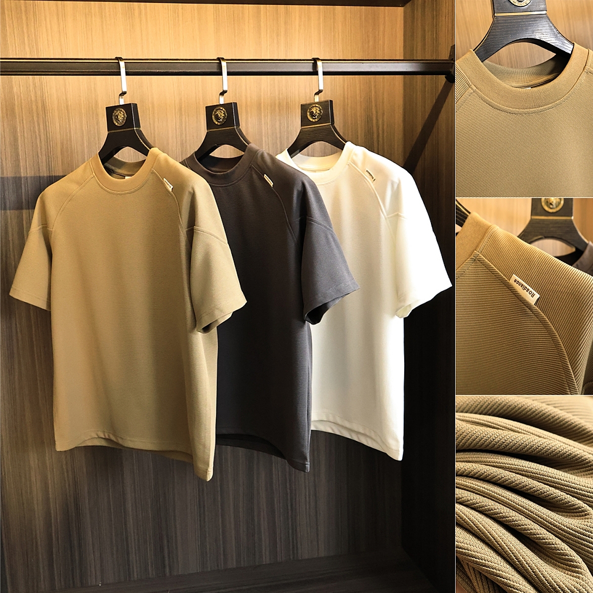 定织横纹肌理！圆领短袖T恤