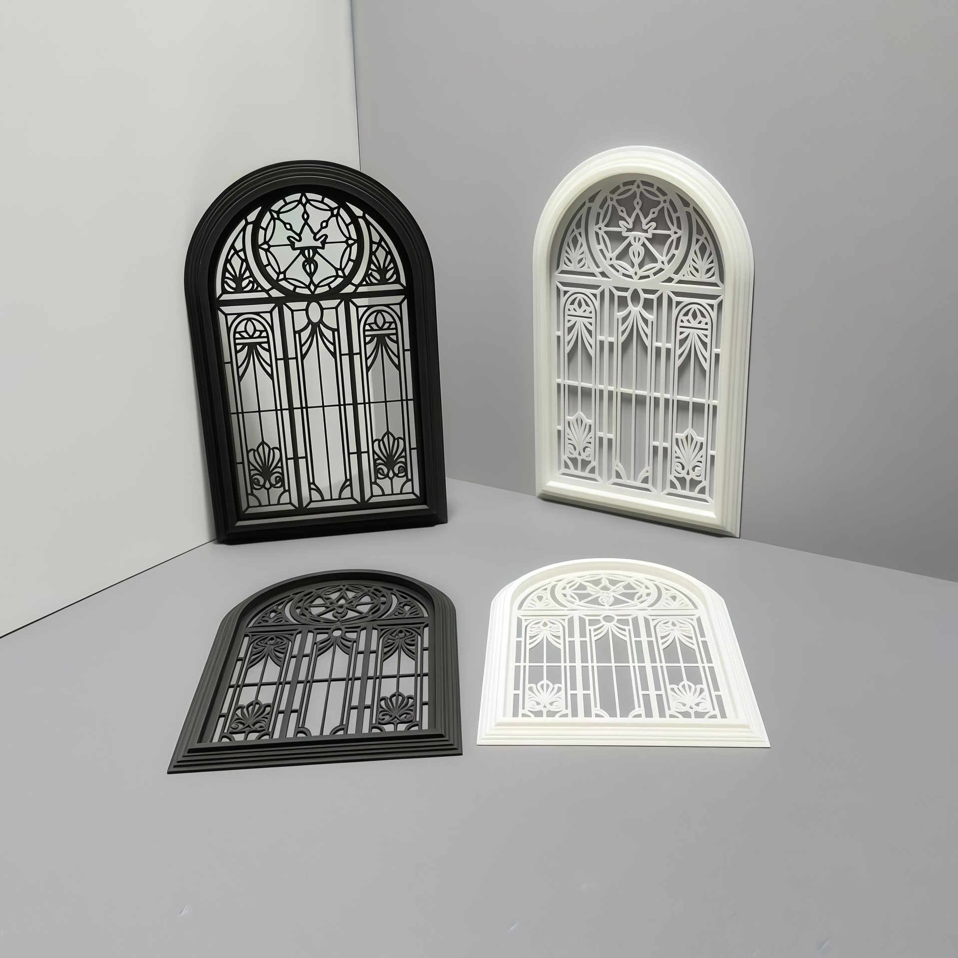 娃娃屋家居窗户背景欧式风格装饰