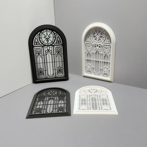 娃娃屋家居窗户背景欧式风格装饰