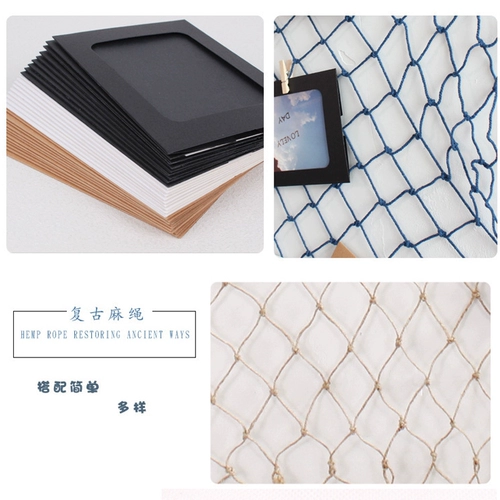 Фотография, креативная фоторамка, ремешок, настенная рыболовная сеть