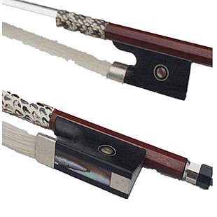 4/4 3/4 1/2 1/41/8进口巴西苏木新西兰白马尾弓毛高档小提琴弓子