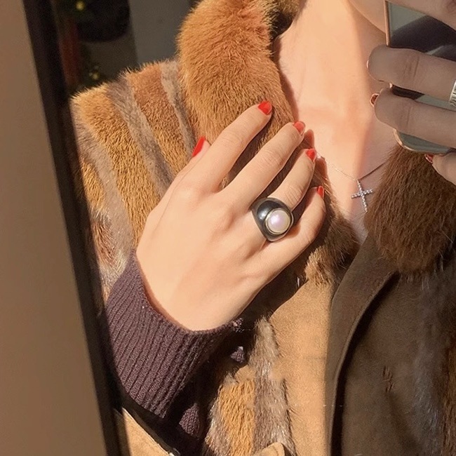 几何高级轻奢指环甜酷食指戒