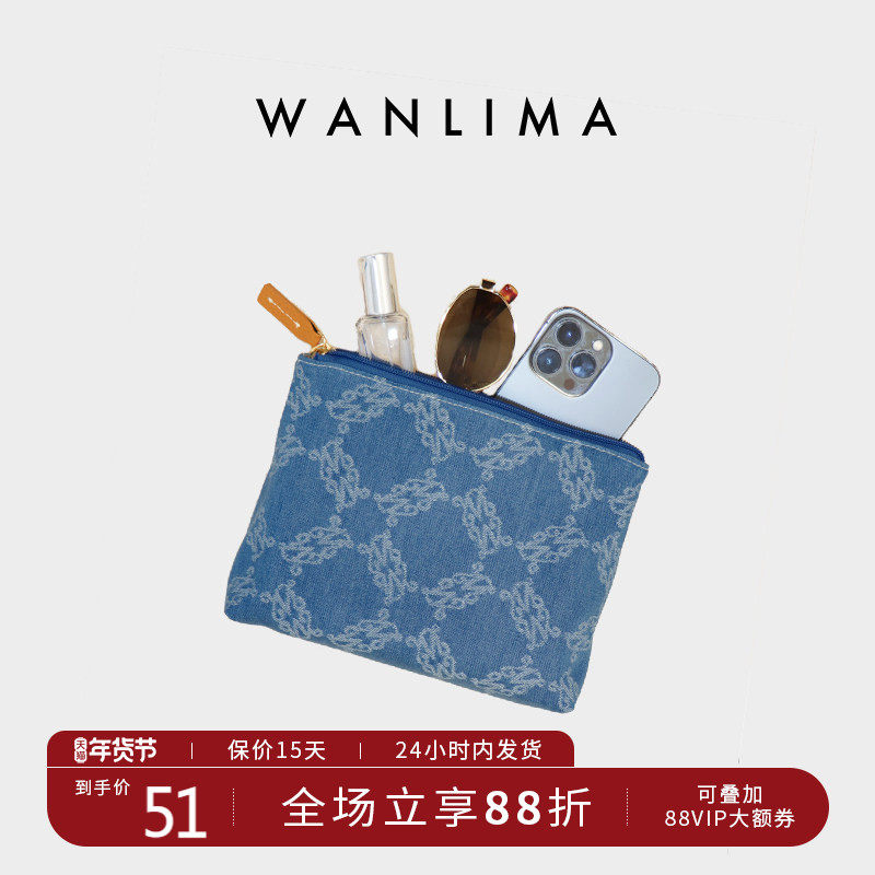 万里马牛仔布手拿包女可放手机女士收纳包新款气质手抓包零钱包,箱包皮具/热销女包/男包,手拿包,淘宝优惠券,粉丝福利购,淘宝优惠卷