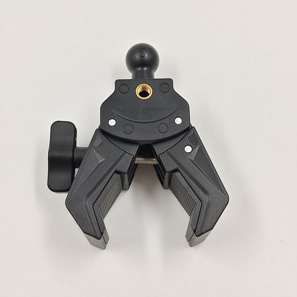 手机直播支架配件旋转17mm球头相机手机三脚架增机位蟹钳夹增位夹