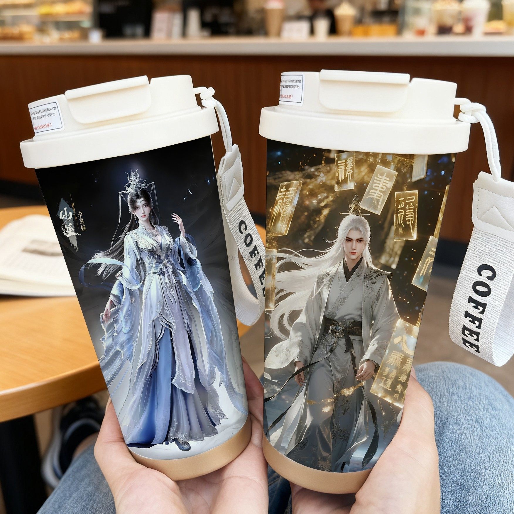 仙逆王林保温杯动漫李慕婉咖啡杯周边情侣水杯男女学生陶瓷杯子,餐饮具,保冷/保温杯,淘宝优惠券,粉丝福利购,淘宝优惠卷