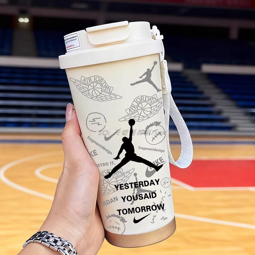 个性创意潮牌保温杯不锈钢咖啡杯男女学生可爱卡通吸管杯便携水杯