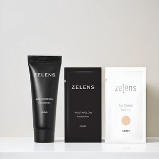 zelens粉底液小样Age/Youth片装光泽保湿持久奶油肌中样5ml试用装