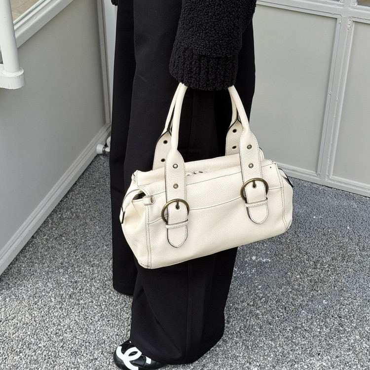 头层牛皮复古做旧单肩腋下包