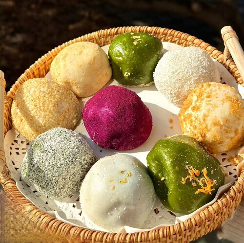 清明阗福斋无锡惠山古镇糕团青团双馅香芋蛋黄全家福9口味顺丰