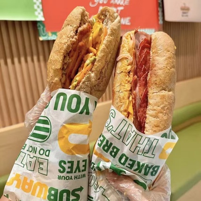 顺丰赛百味代购三明治黑胡椒厚切牛排金枪鱼香烤牛肉鸡腿意式面包