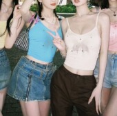 TEEINXX多巴胺时髦感显瘦百搭洋气小背心NZ071