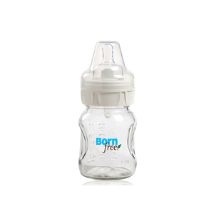 free玻璃防胀气宽口径奶瓶PP160ml 美国born