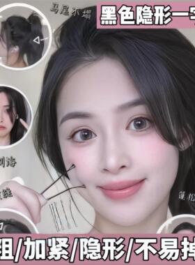 夹子发夹侧边化妆一字夹黑色紧小钢夹刘海盘发固定碎发卡头发卡子
