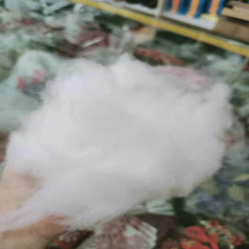 弹棉被原料太空被高回弹丝棉羽绒棉PP棉蓬松棉羽绒服羽绒被原料