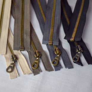 服装辅料三力牌5号齿铜拉链两用衫羽绒服铜拉链70厘米80厘米