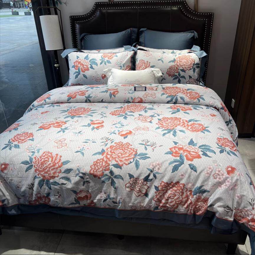 多喜爱新绒棉四件套2024专柜款纯棉玫瑰美式床品套件奥斯汀玫瑰园