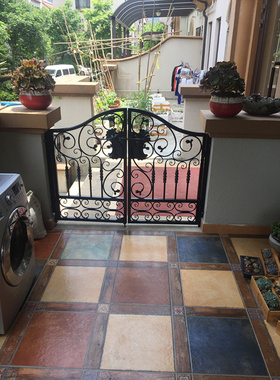 欧美式铝合金铁艺入户外大门入户防盗门庭院门花园门车库别墅大门