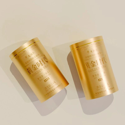 龙润茶普洱茶2025年黄金时代铂金时代75g生茶熟茶新品10年老茶