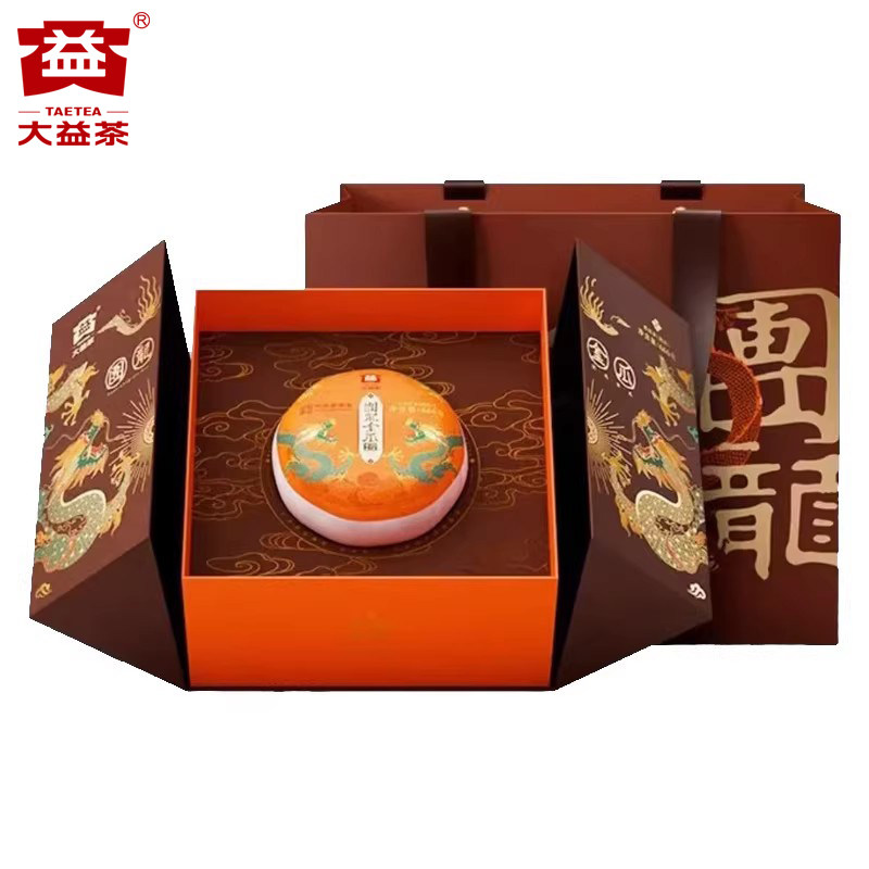【昆明仓】大益普洱茶 2024年2401批团龙金瓜熟茶666g 云南茶叶
