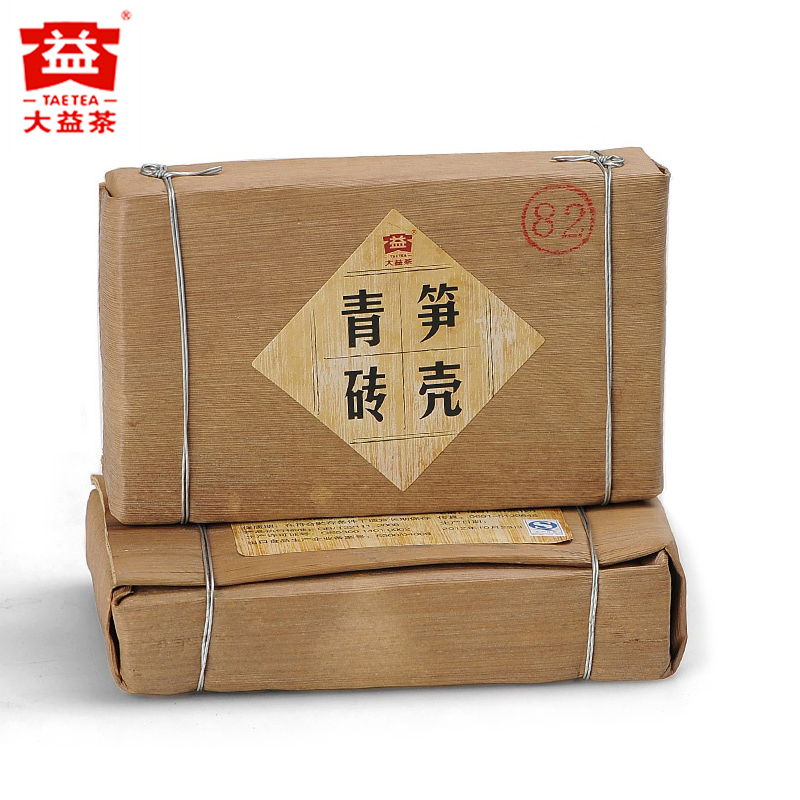 大益 笋壳青砖 普洱茶 生茶 2012 砖茶 201批 勐海茶厂 茶砖