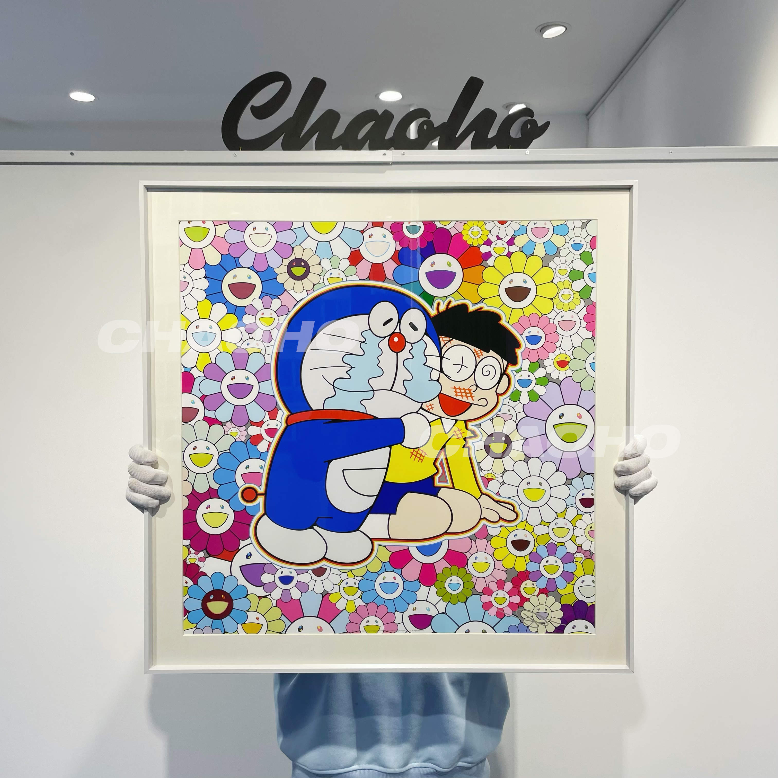 太阳花客厅装饰画村上隆艺术潮流