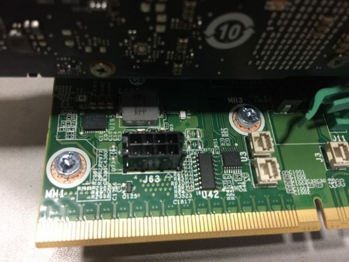 HP DL380 DL388 Gen10服务器 主板8pin  GPU供电线