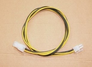 用户订制的主板cpu供电4pin延长线 50cm 18AWG 0.18X34铜芯