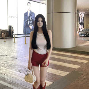 热裤 MISS 一件搭所有外穿弹力嗲欲高腰短裤 腿精热巴裤 CHANGE