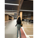 CHANGE MISS 四面弹高腰百搭显瘦复古微喇牛仔裤 丸美腰臀比