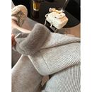 MISS CHANGE【蓄热小火炉】内里貂绒高腰垂感针织阔腿休闲裤